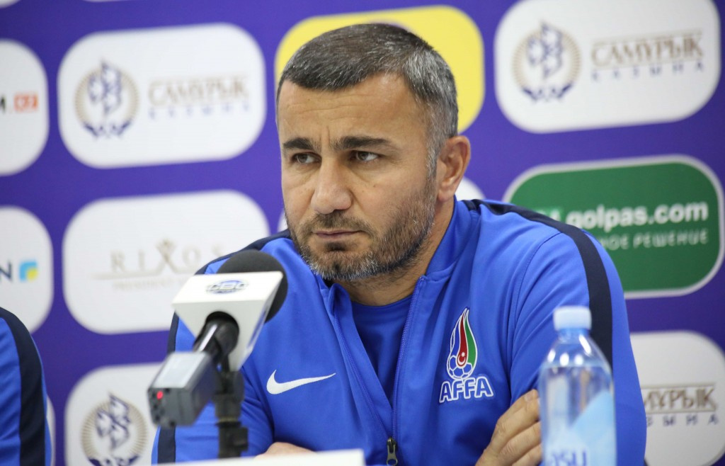 GURBAN GURBANOV: "I WANT MY TEAM TO SHOW SPECTACULAR FOOTBALL AND ACHIEVE A POSITIVE RESULT"