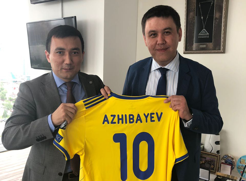 Kazakhstan Football Federation Meset with Heads of Khabar Agency