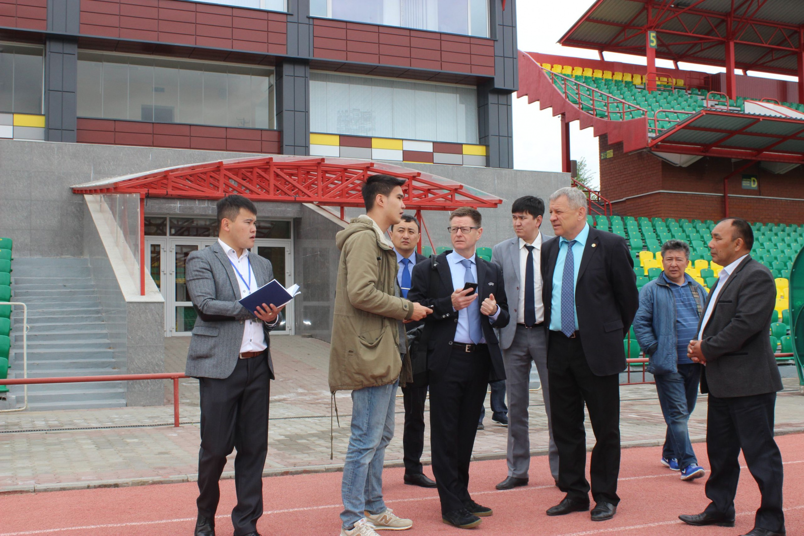 UEFA DELEGATE INSPECTED THE CENTRAL STADIUM IN KOSTANAI