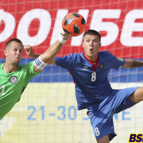 Kazakhstan Beach Soccer Team Wins First Victory in EuroLeague-2018