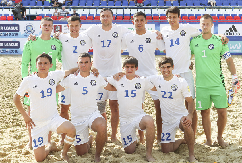 Kazakhstan Beach Soccer Team Defeats Greece