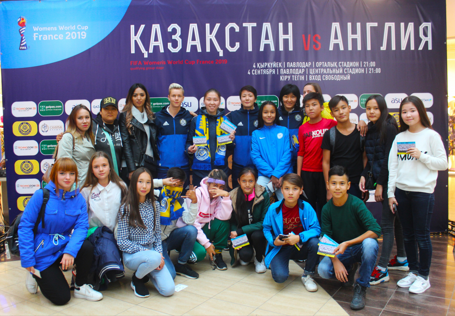 Promo Action With Participation of Kazakhstan Women's National Team
