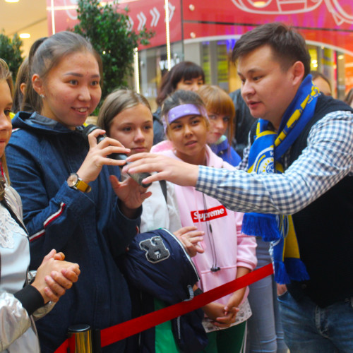 Promo Action With Participation of Kazakhstan Women's National Team