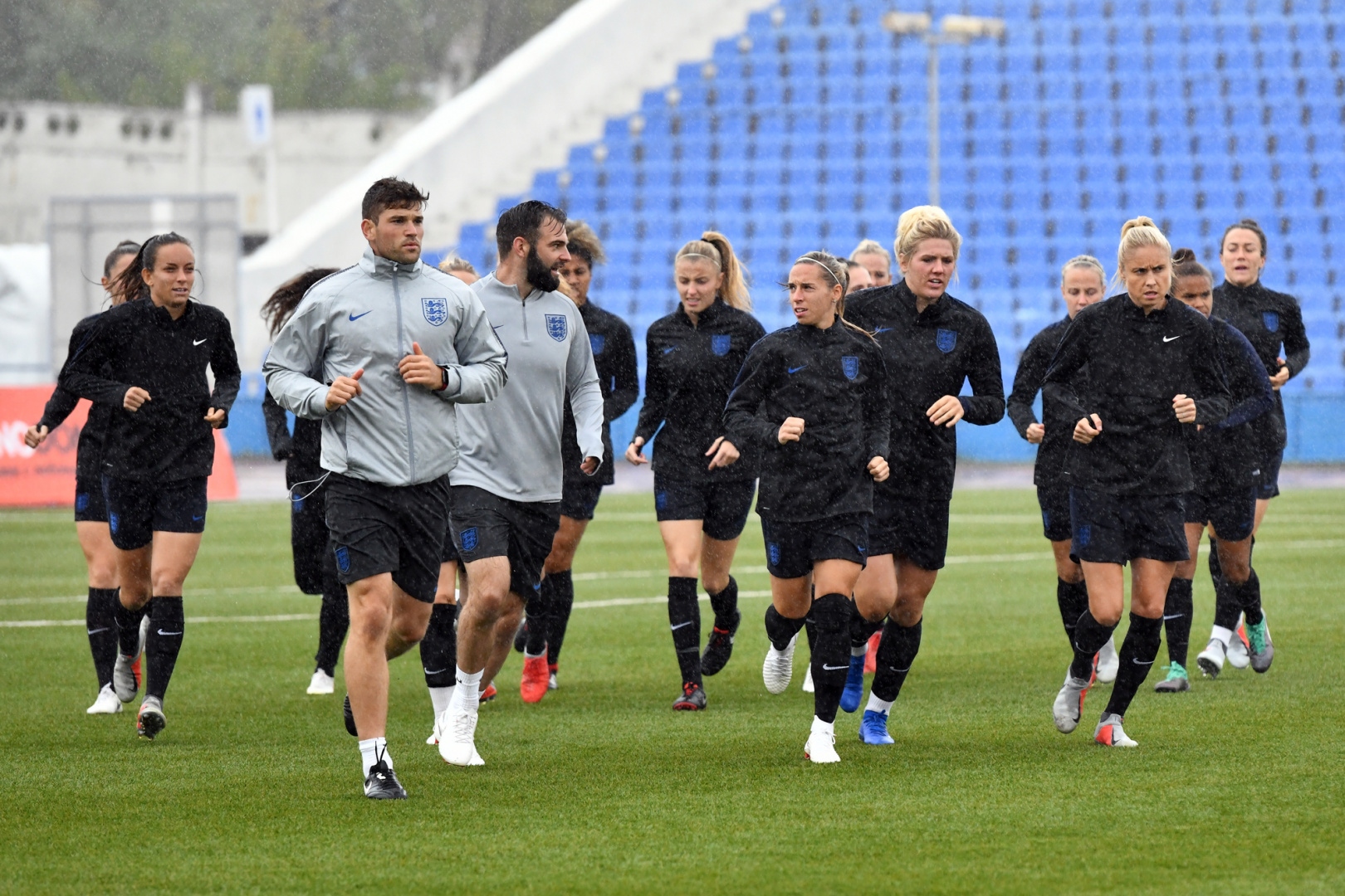 England Women's National Team Pre-Match Training Session