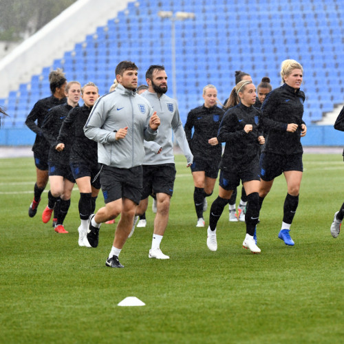 England Women's National Team Pre-Match Training Session