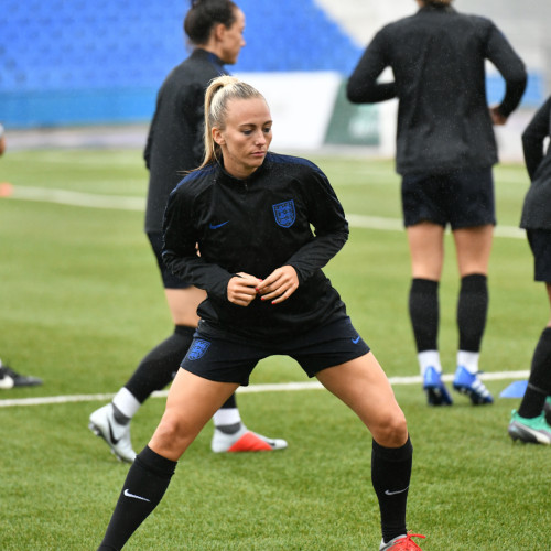 England Women's National Team Pre-Match Training Session