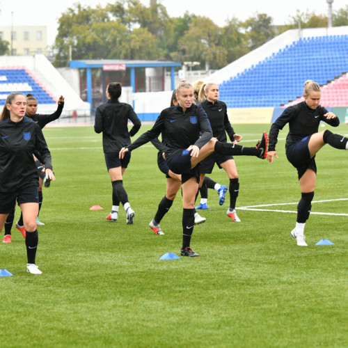 England Women's National Team Pre-Match Training Session