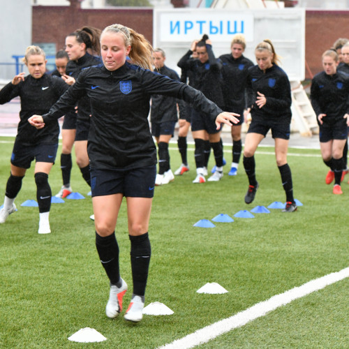 England Women's National Team Pre-Match Training Session