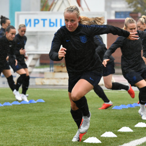England Women's National Team Pre-Match Training Session