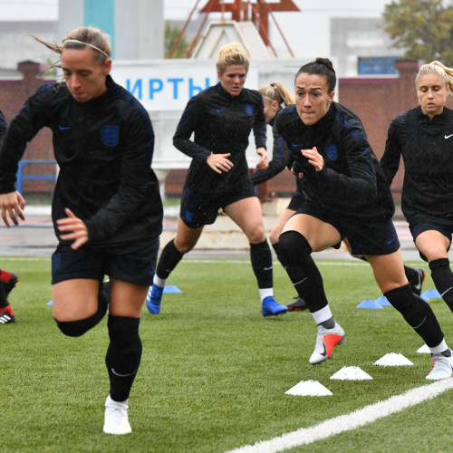 England Women's National Team Pre-Match Training Session