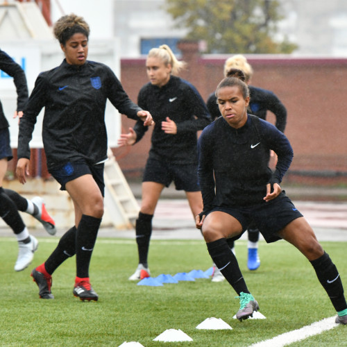 England Women's National Team Pre-Match Training Session