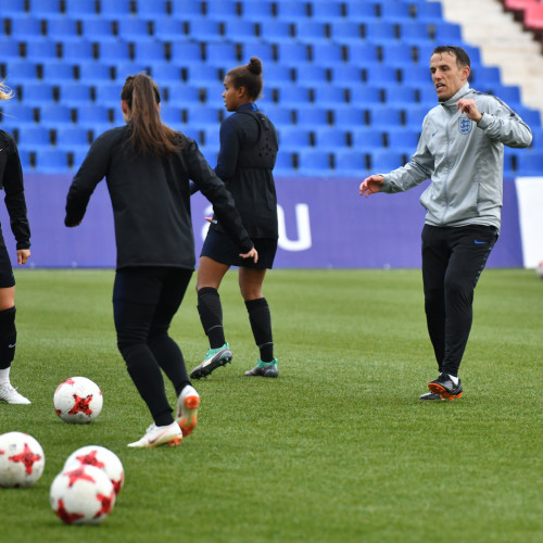 England Women's National Team Pre-Match Training Session