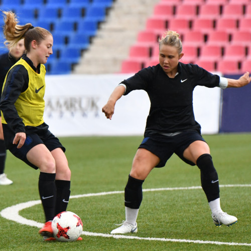 England Women's National Team Pre-Match Training Session