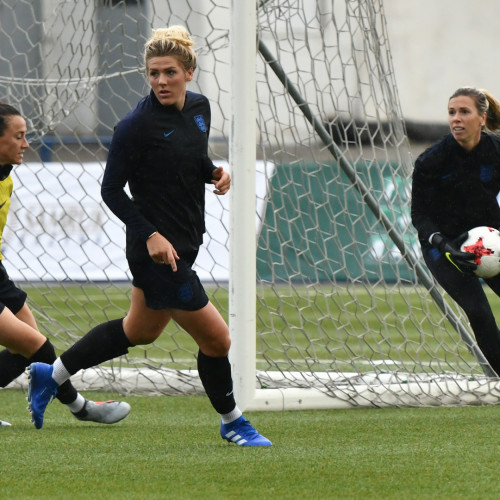 England Women's National Team Pre-Match Training Session
