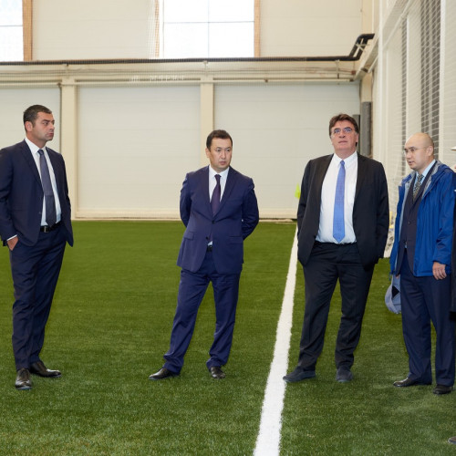 Adilbek Dzhaksybekov Met with UEFA General Secretary