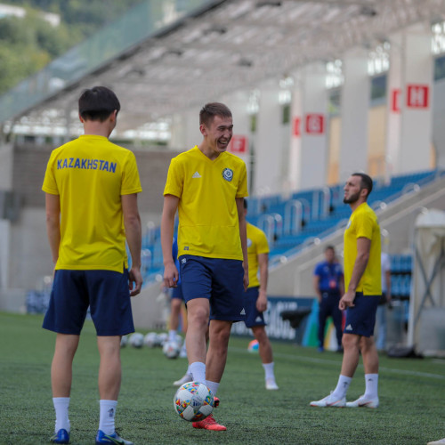 Kazakhstan National Team's Pre-Match Training Session - Photo Report