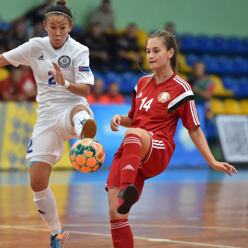 Kazakhstan Women's National Team Played First Match at the Futsal Euro-2019