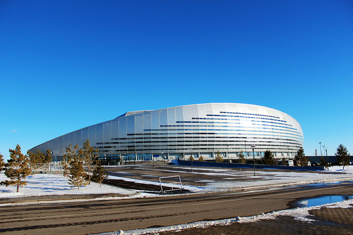 Roof at the Astana Arena Stadium Is Closed