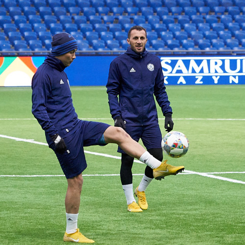 Pre-Match Training Session of the Kazakhstan National Team - Photo-Report