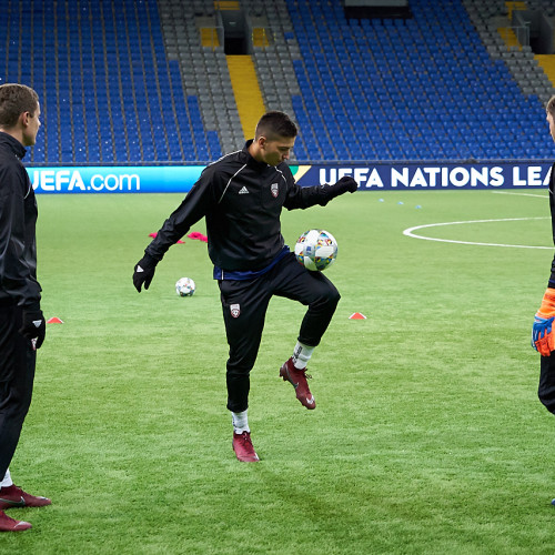 Pre-Match Training Session of the Latvia National Team - Photo Report