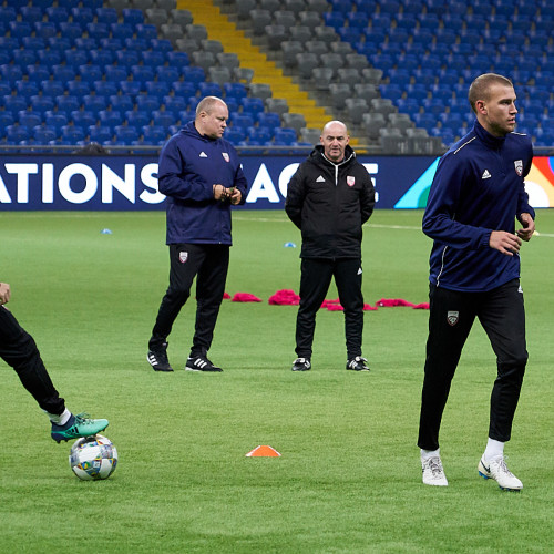 Pre-Match Training Session of the Latvia National Team - Photo Report