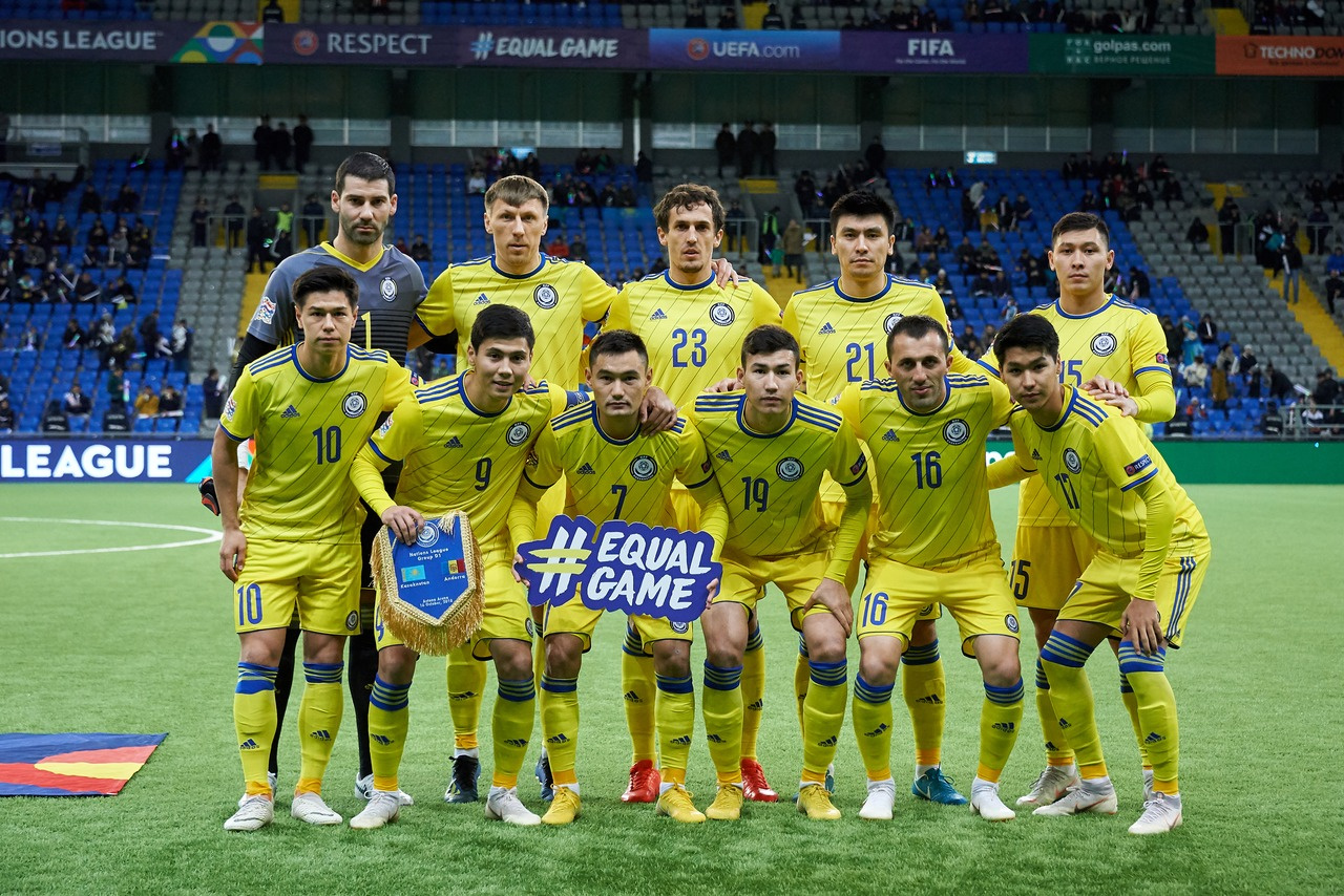 Қазақстан құрамасының Латвиямен ойынға шығатын негізгі құрамы