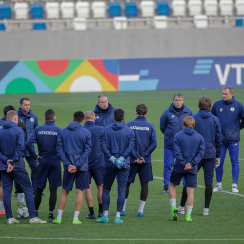 Kazakhstan National Team Pre-Match Training Session