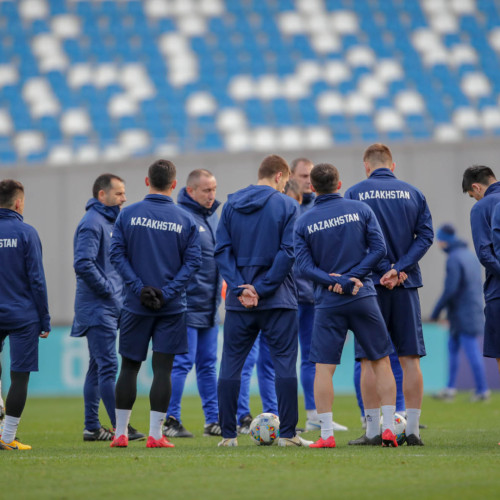 Kazakhstan National Team Pre-Match Training Session