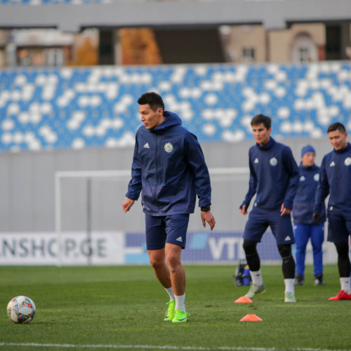 Kazakhstan National Team Pre-Match Training Session