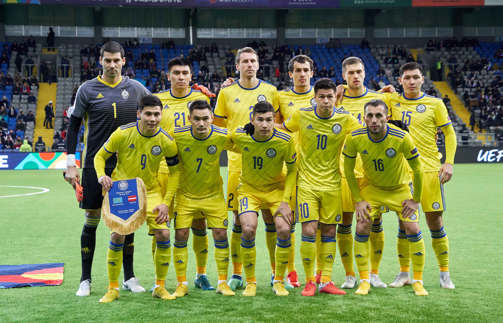 Қазақстан құрамасының Грузиямен ойынға шығатын негізгі құрамы