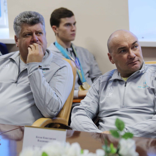 Представители КФФ встретились со студентами ЕНУ имени Л.Н.Гумилева