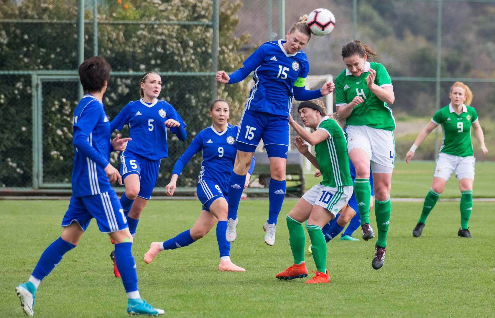 Kazakhstan Women's Team Played Against Northern Ireland