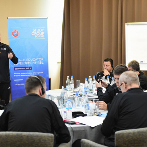 KFF representatives take part in UEFA coaching workshop