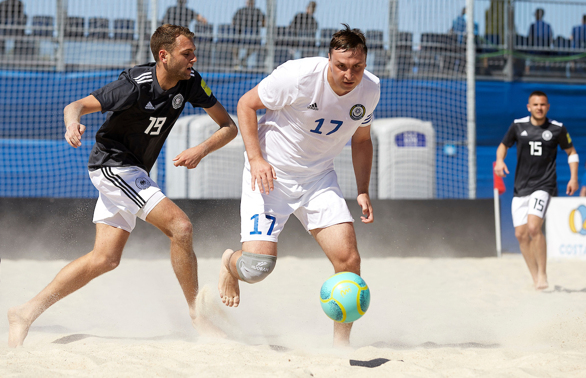 Kazakhstan beach soccer team loses to Germany