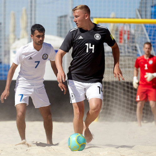 Kazakhstan beach soccer team loses to Germany