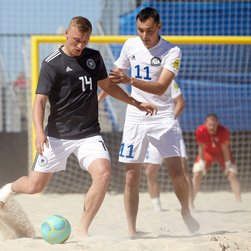 Kazakhstan beach soccer team loses to Germany
