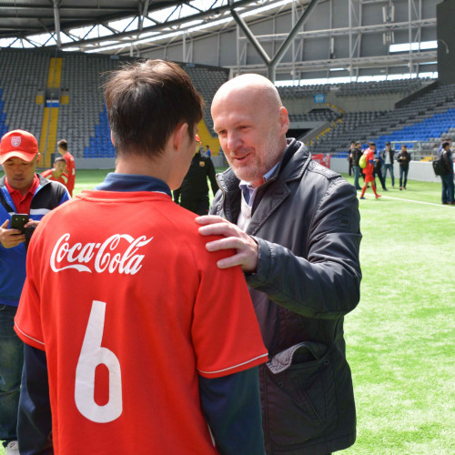 Michal Bilek Attended the Coca-Cola Bylgary Dop Finals