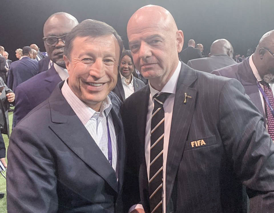 KFF PRESIDENT  CONGRATULATES GIANNI INFANTINO