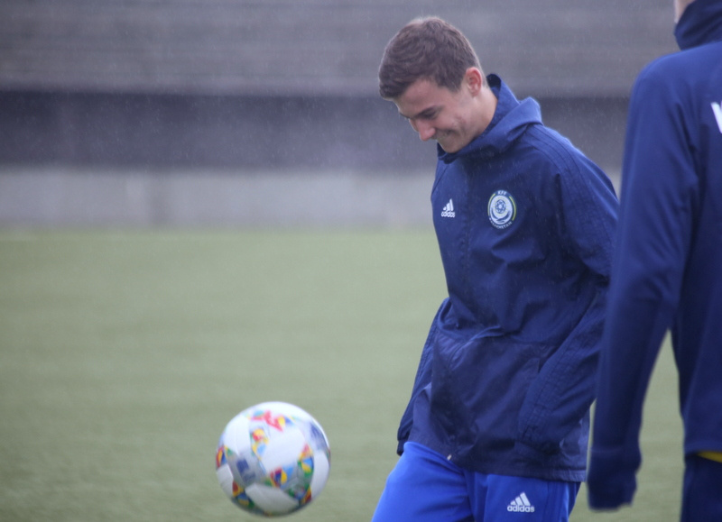 KAZAKHSTAN U-21 PRE-MATCH TRAINING SESSION - PHOTOS