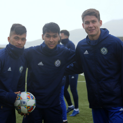 KAZAKHSTAN U-21 PRE-MATCH TRAINING SESSION - PHOTOS