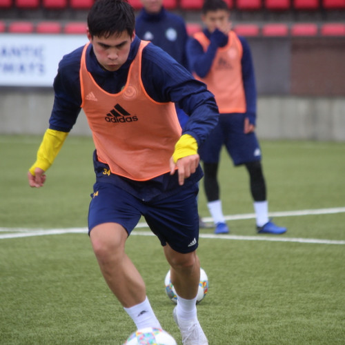 KAZAKHSTAN U-21 PRE-MATCH TRAINING SESSION - PHOTOS