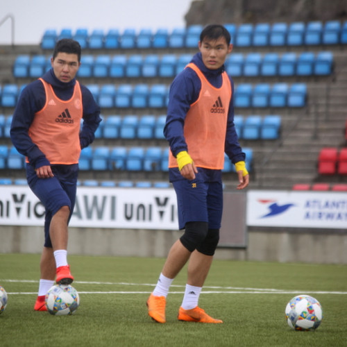 KAZAKHSTAN U-21 PRE-MATCH TRAINING SESSION - PHOTOS