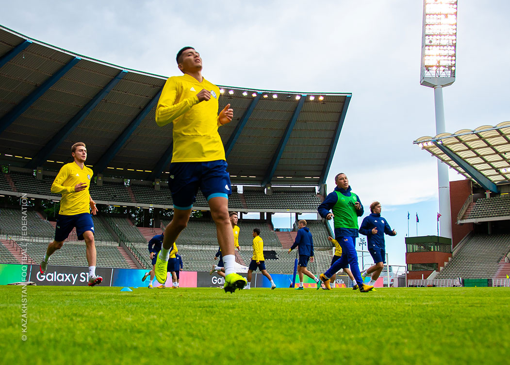 KAZAKHSTAN NATIONAL TEAM'S PRE-MATCH TRAINING SESSION - PHOTOS