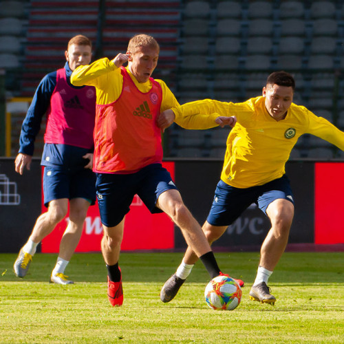 KAZAKHSTAN NATIONAL TEAM'S PRE-MATCH TRAINING SESSION - PHOTOS