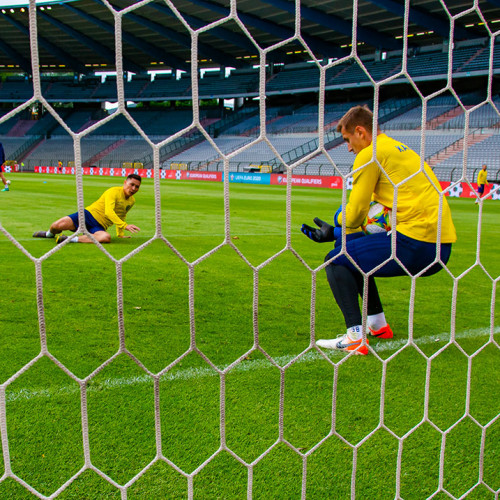 KAZAKHSTAN NATIONAL TEAM'S PRE-MATCH TRAINING SESSION - PHOTOS