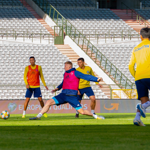 KAZAKHSTAN NATIONAL TEAM'S PRE-MATCH TRAINING SESSION - PHOTOS