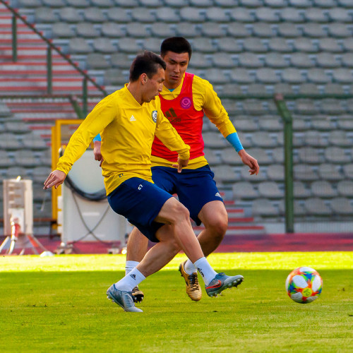 KAZAKHSTAN NATIONAL TEAM'S PRE-MATCH TRAINING SESSION - PHOTOS