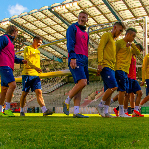 KAZAKHSTAN NATIONAL TEAM'S PRE-MATCH TRAINING SESSION - PHOTOS