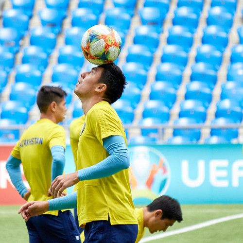 Kazakhstan Pre-match Training Session - Photos