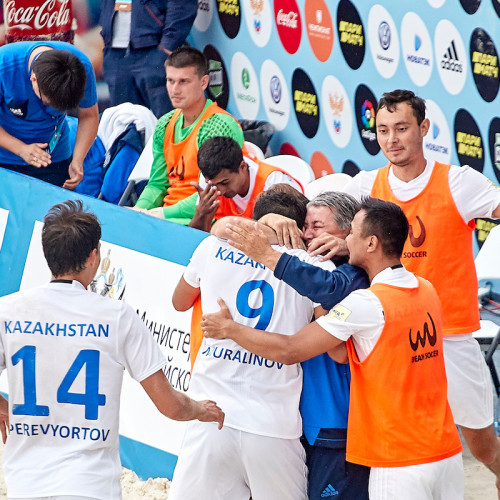 Kazakhstan Beach Soccer Team Beat Czech Republic
